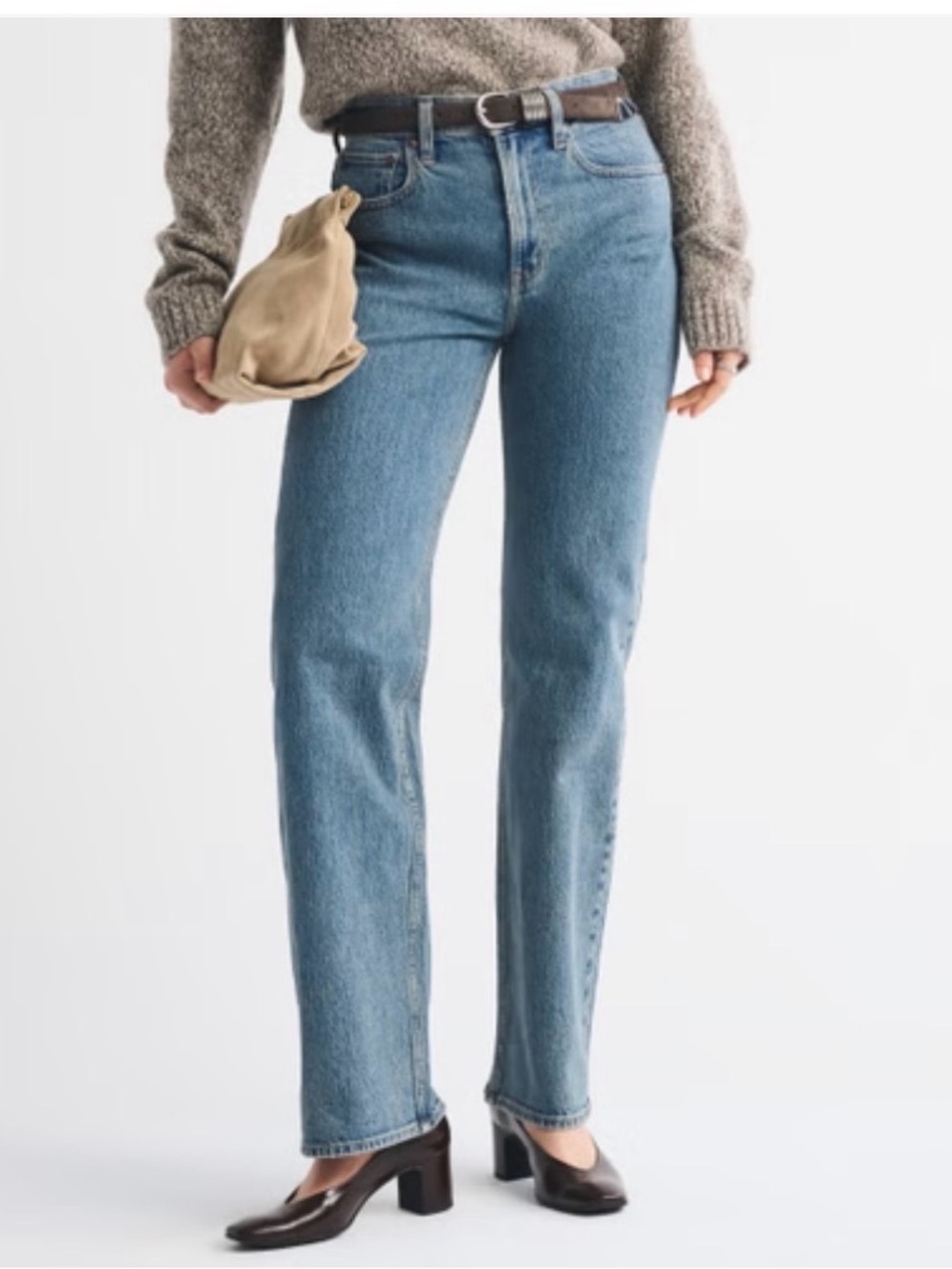 Abercrombie & Fitch Women's 90’s Relaxed High Rise Jeans